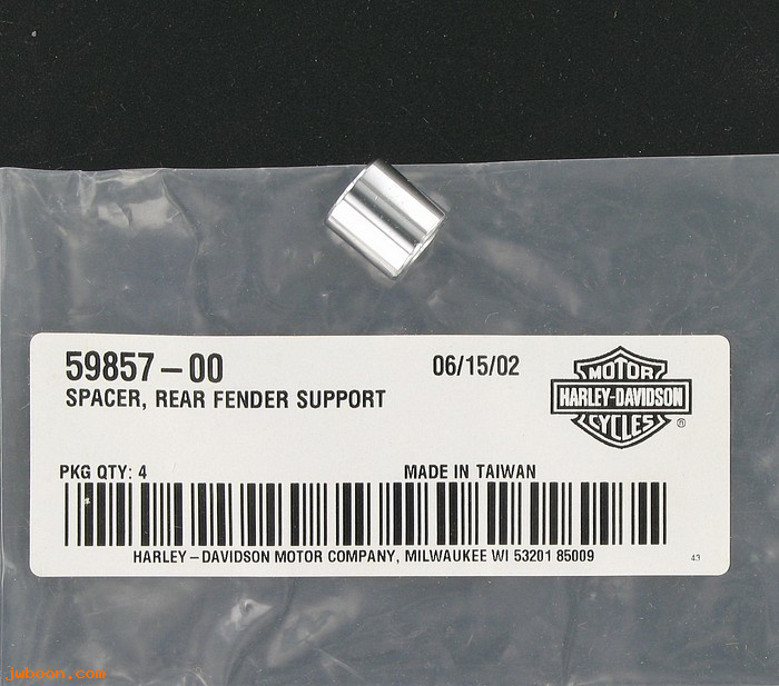   59857-00 (59857-00): Spacer - rear fender support - NOS - Softail turn signal relo.kit