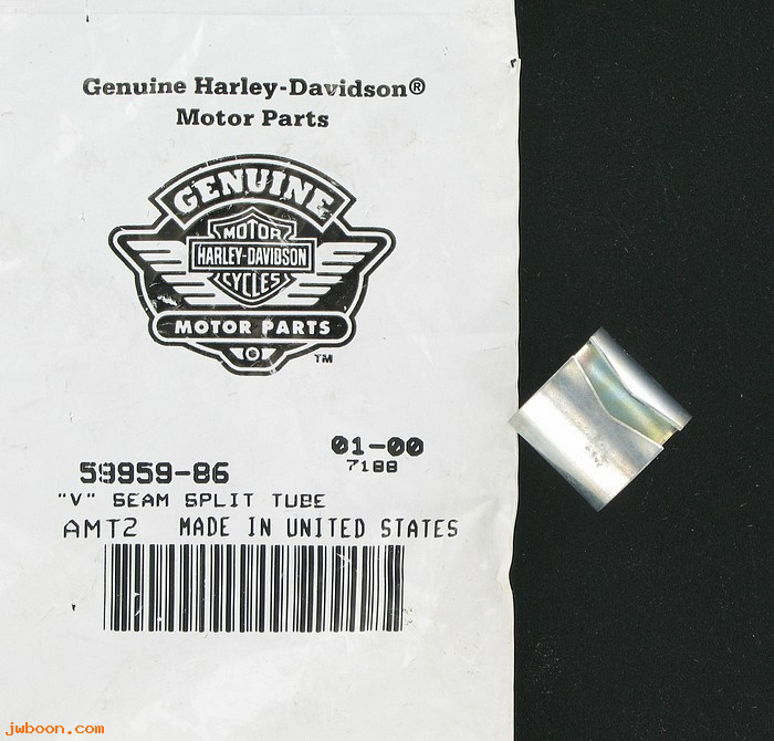   59959-86 (59959-86): Spacer - "V" seam split tube - NOS - Softail FXST '86-'99