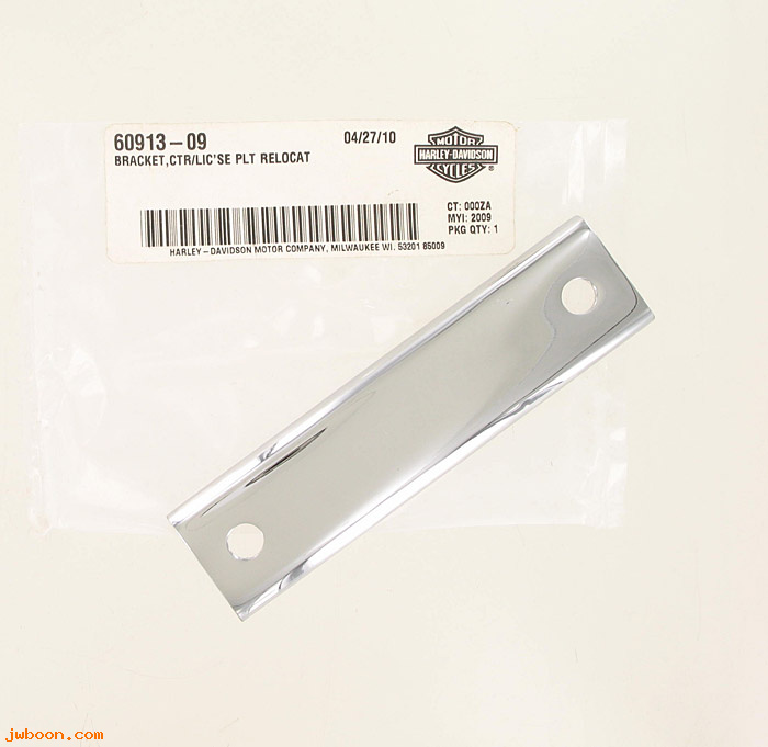   60913-09 (60913-09): Bracket, license plate relocation kit - center - NOS