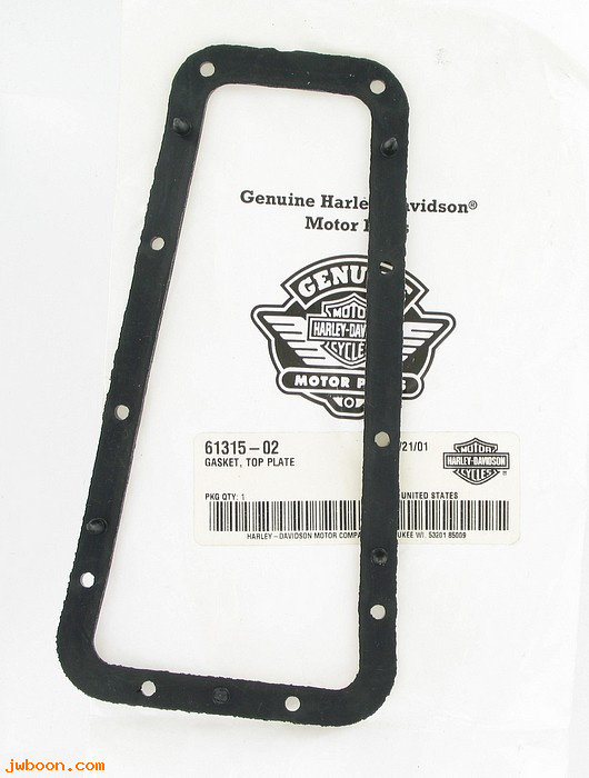   61315-02 (61315-02): Gasket - top plate - NOS - FXSTD, Softail Deuce