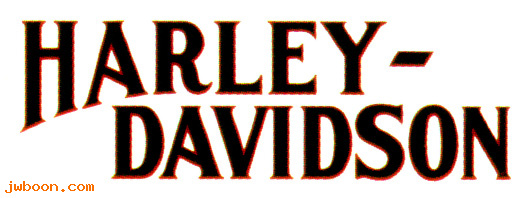   61368-79 (61368-79): Decal, fuel tank "Harley-Davidson" 2 3/4" x 8 1/4" NOS - FXS 1979