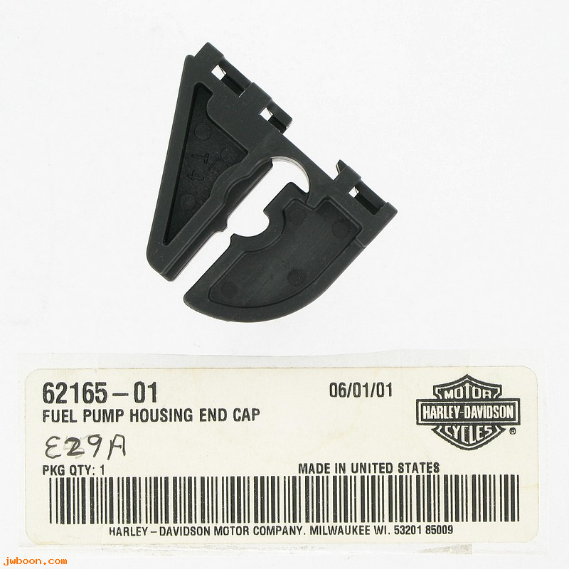   62165-01 (62165-01): Fuel pump housing end cap, NOS - Touring '02-'07. Softail '01-'07