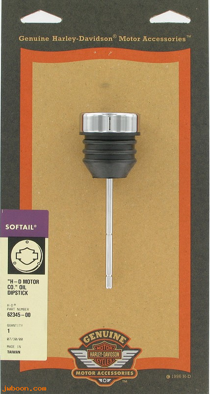   62345-00 (62345-00): Oil dipstick - H-D Motor co. collection - NOS - Softail '00-