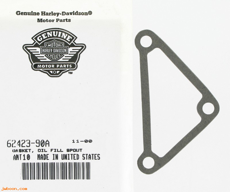   62423-90A (62423-90A): Gasket, oil fill spout - NOS - FXD.  Dyna '91-'98