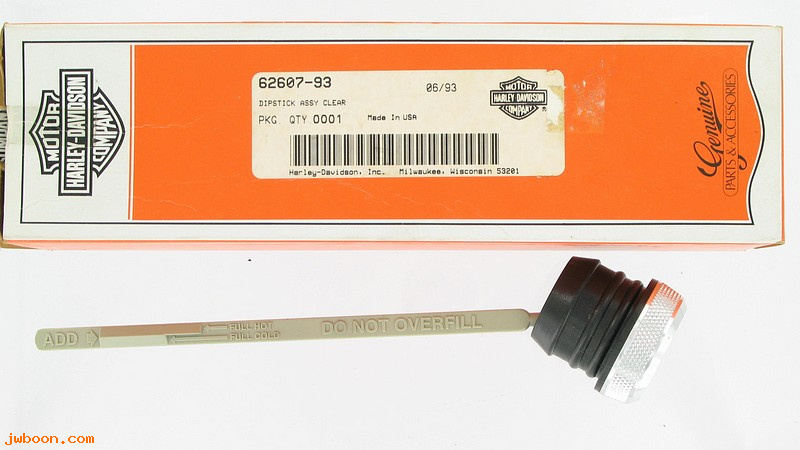   62607-93 (62607-93 / 62640-93): Dipstick assy. - clear - NOS - Touring '93-'98