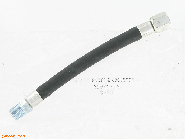   62633-86 (62633-86): Hose, return - oil filter 1/4 NPT. - NOS - Sportster XL '86-'90