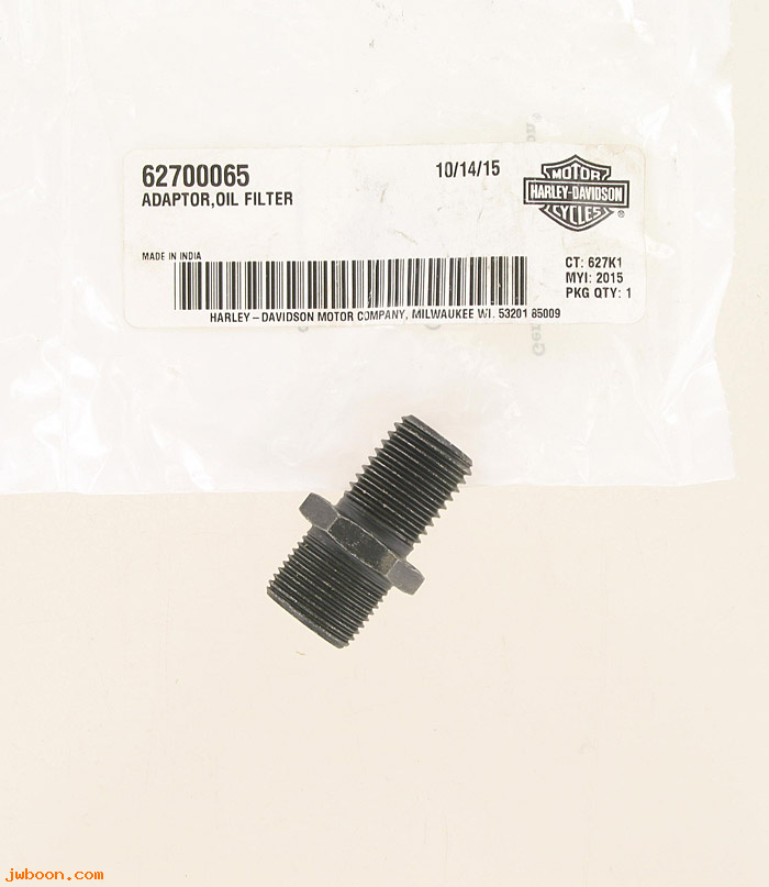   62700065 (62700065): Adapter, oil filter - NOS