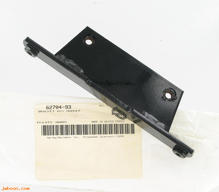   62704-93 (62704-93): Bracket, oil tank - rear - kit 62704-84A - NOS - Softail '93-'99