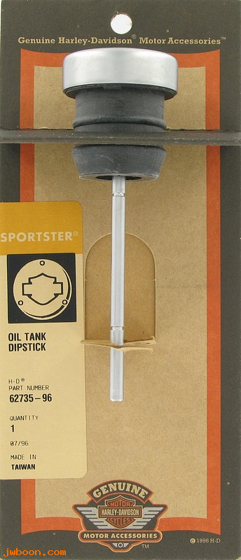   62735-96 (62735-96): Oil tank dipstick - H-D Motor co. collection - NOS - XL '82-'03