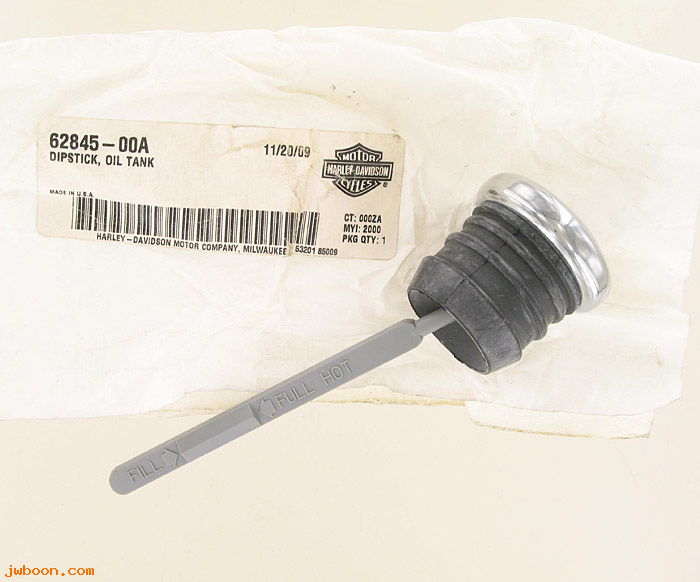   62845-00A (62845-00A): Dipstick - oil tank - NOS - Softail (except FXCW)