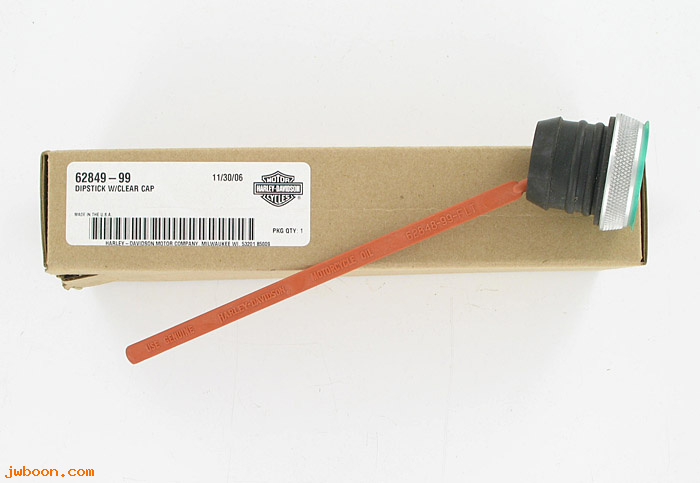   62849-99 (62849-99): Dipstick with clear cap - NOS - Touring '99-'06