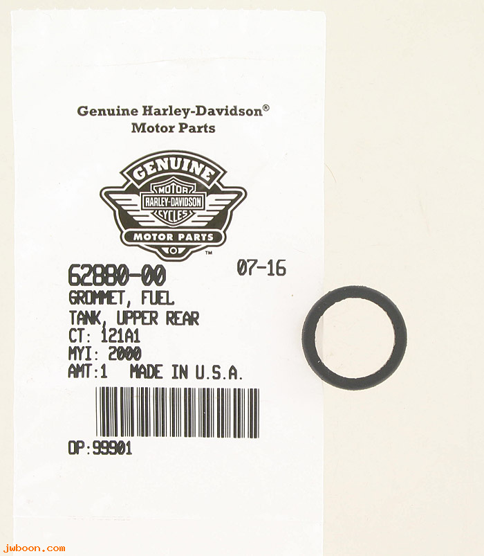   62880-00 (62880-00): Grommet, fuel tank - upper rear - NOS - Softail