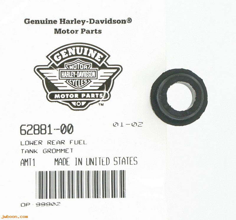   62881-00 (62881-00): Lower rear fuel tank grommet - NOS - Softail '00-  XR1200,XR1200X