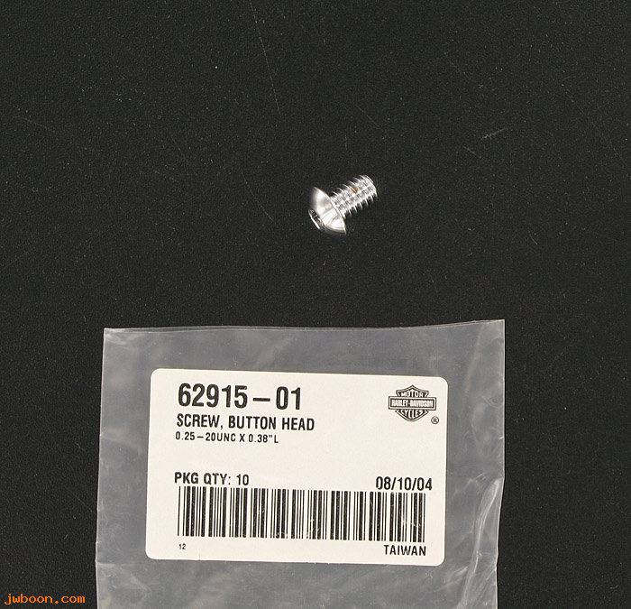   62915-01 (62915-01): Screw, 1/4"-20 x 0.38" hex button head - NOS