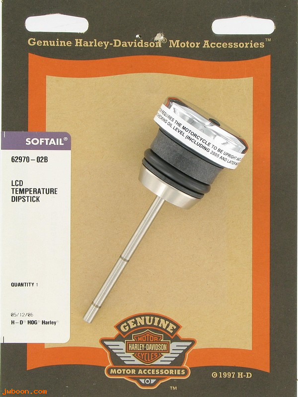   62970-02B (62970-02B / 62845-00): Oil temperature dipstick - LCD - NOS - Softails '00-