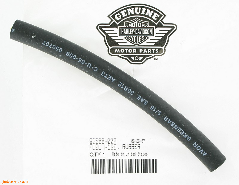   63599-00A (63599-00A): Fuel hose - NOS