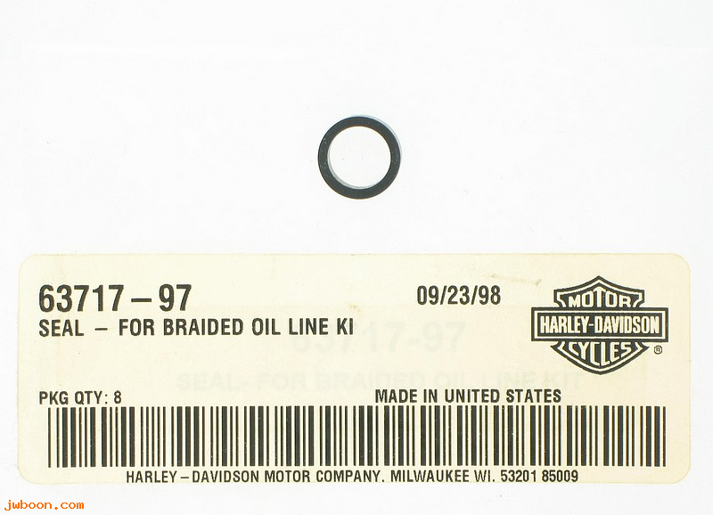   63717-97 (63717-97): Seal - for braided oil line kit - NOS