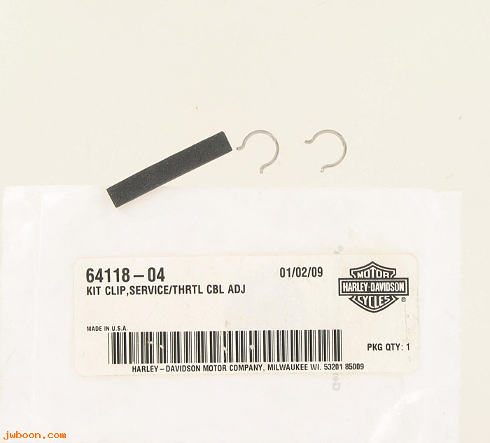   64118-04 (64118-04): Clip kit - throttle cable adjuster - NOS