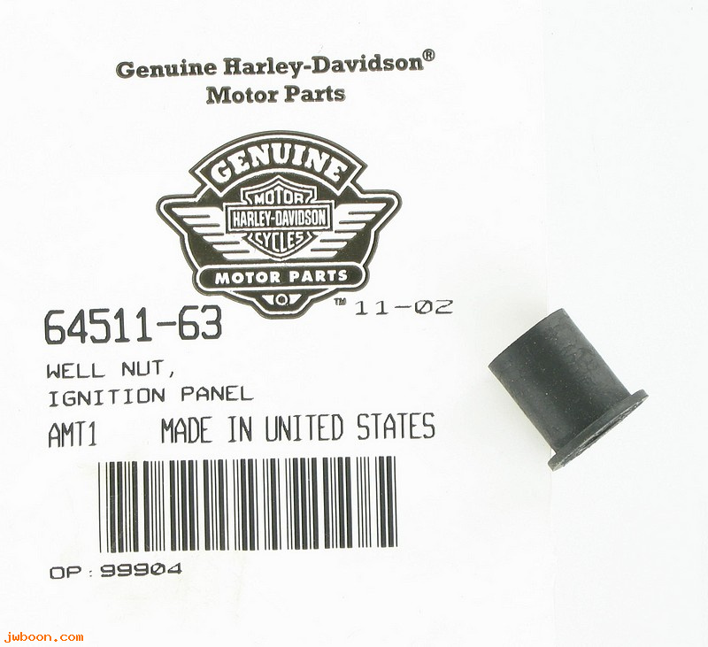   64511-63 (64511-63): Nut,splash guard/Well nut,carry-all-NOS-MX-250.FLT. FXR. Golf car