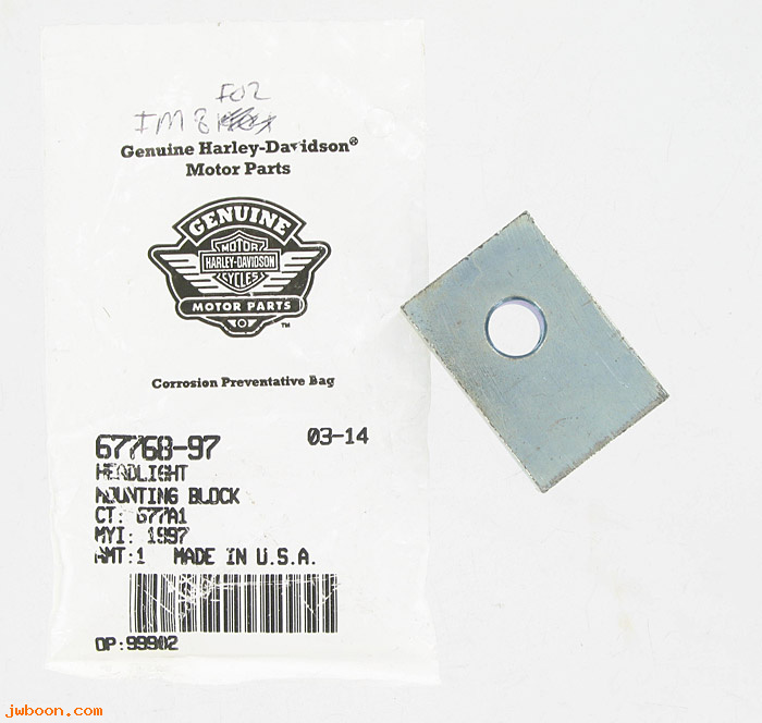   67768-97 (67768-97): Headlamp mounting block - NOS