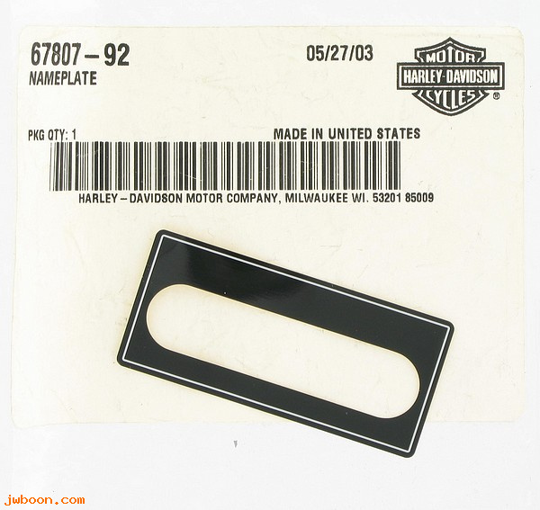   67807-92 (67807-92): Trim, warning lights - NOS - FXR '92-'94.  FXD, Dyna '92-'03