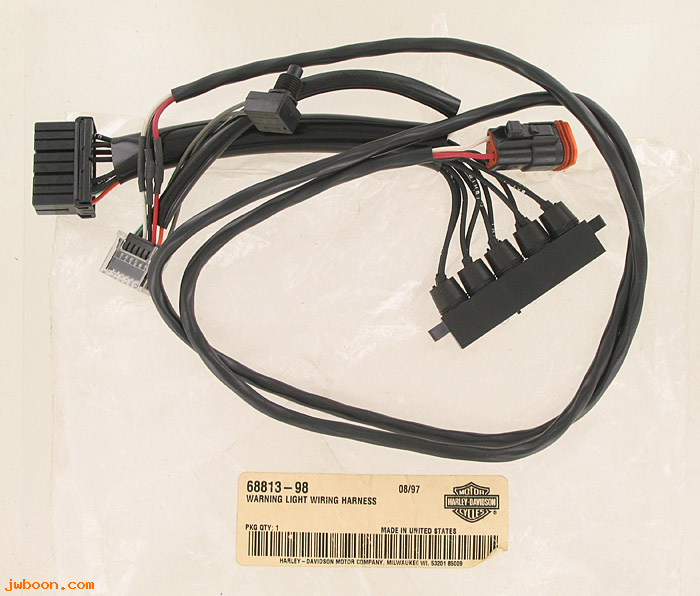   68813-98 (68813-98): Wiring harness - warning light - NOS - XL STD, Hugger '98-'00