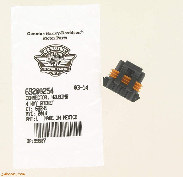   69200254 (69200254): Connector, housing, 4-way socket - NOS