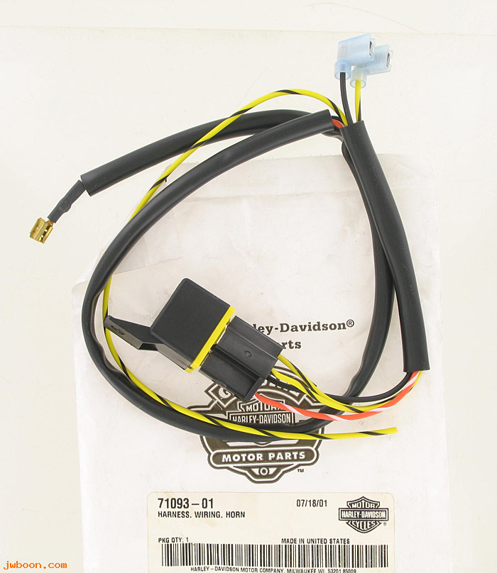   71093-01 (71093-01): Wiring harness - horn - NOS