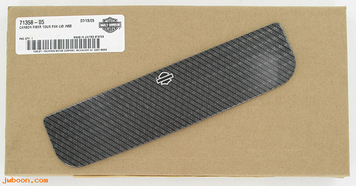   71358-05 (71358-05): Tour-pak lid insert - carbon fiber - NOS