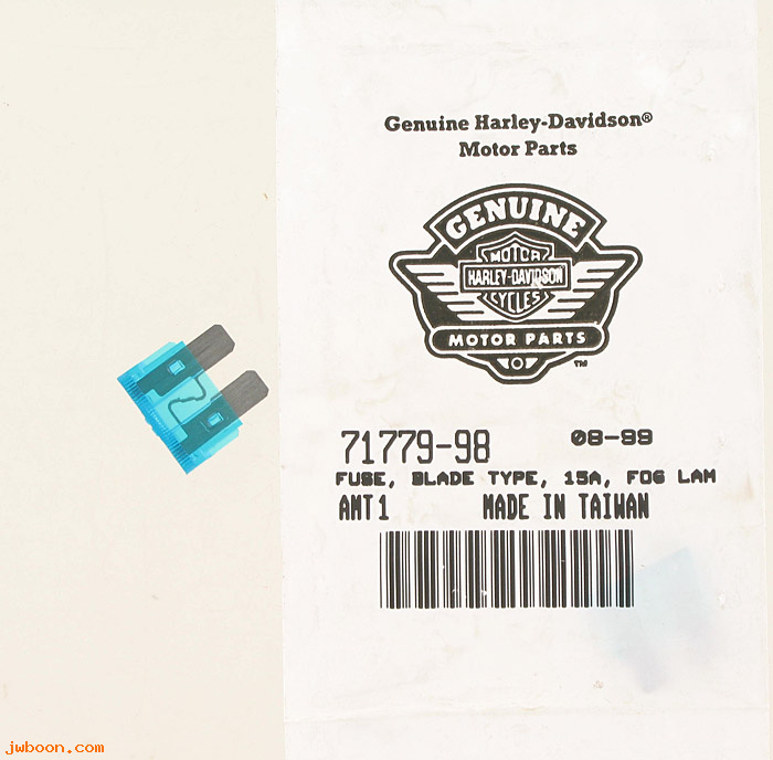   71779-98 (71779-98): Fuse, blade type, 15A, fog lamp kit - NOS