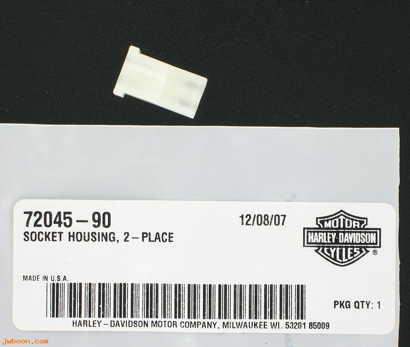   72045-90 (72045-90): Socket housing, 2-place - NOS