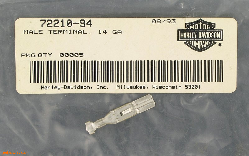   72210-94 (72210-94): Male terminal, 14 gauge - NOS