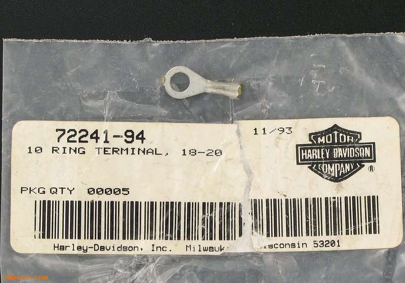   72241-94 (72241-94): Terminal, 10-ring, 18-20 gauge - NOS