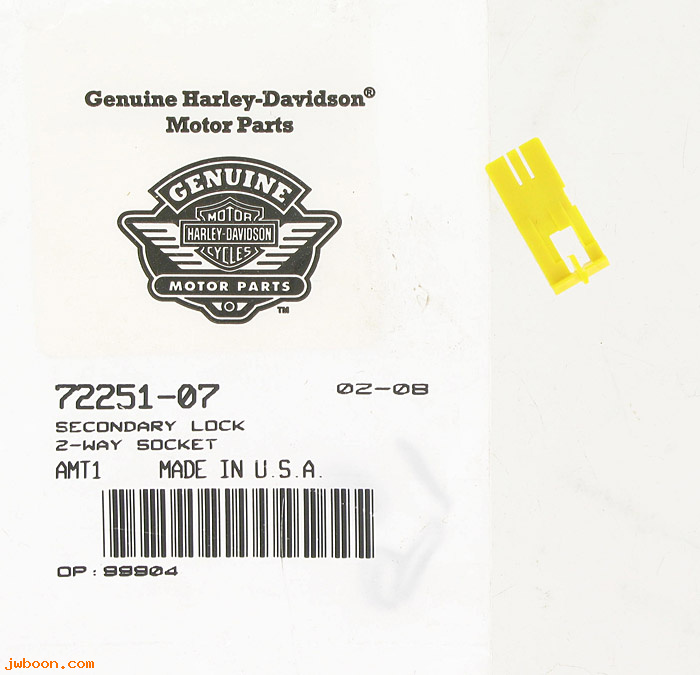   72251-07 (72251-07): Secondary lock, 2-way, socket - NOS - Sportster, Touring