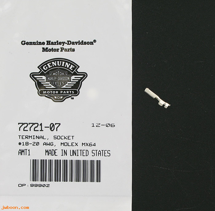   72721-07 (72721-07): Terminal, socket 18-20 gauge,  molex  MX64 - NOS - XL's