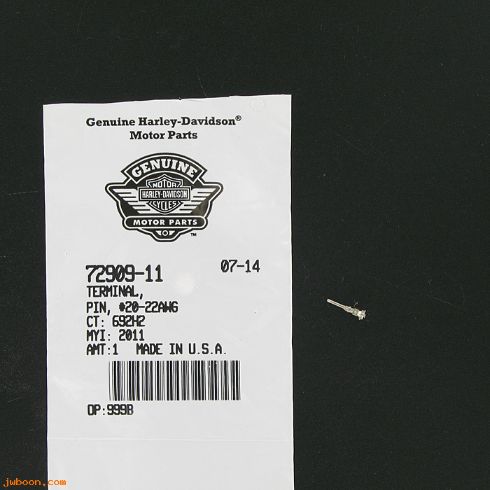   72909-11 (72909-11): Terminal, pin, 20-22 gauge - NOS