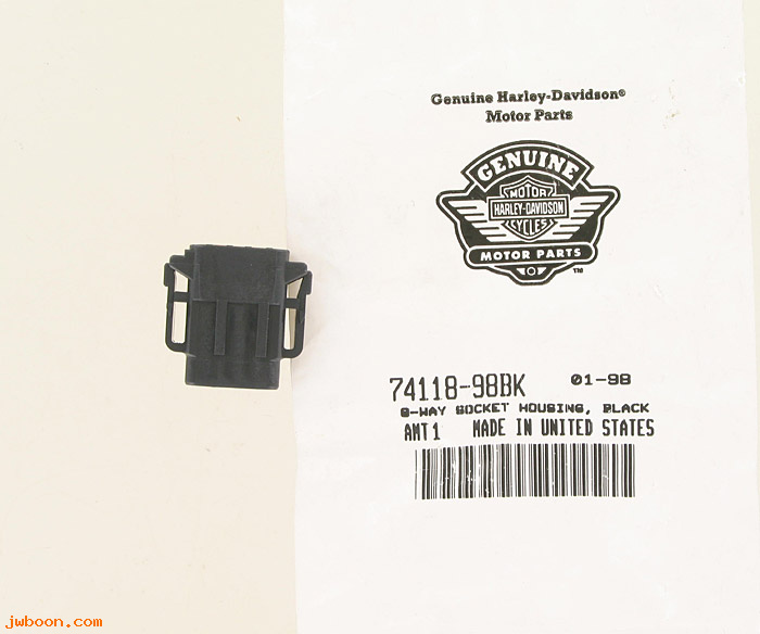   74118-98BK (74118-98BK): Socket housing, 8-way - NOS - VRSCA/D/R