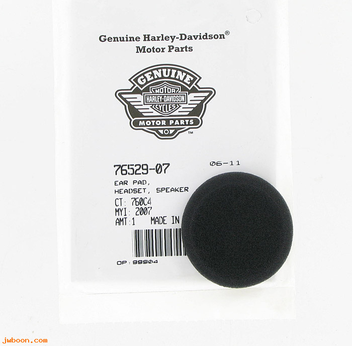   76529-07 (76529-07): Ear pad, head set - NOS