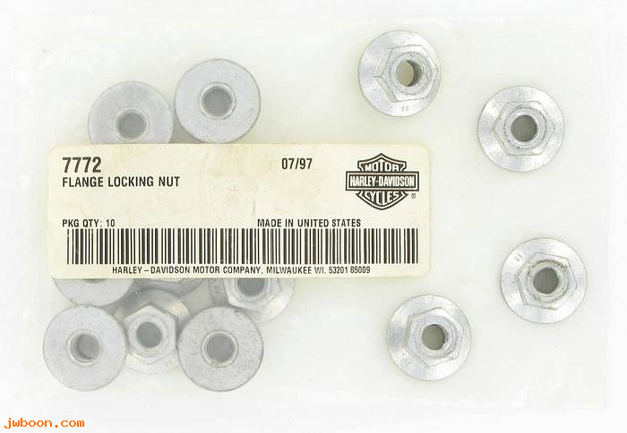       7772 (    7772): Locking flange nut, 5/16"-24 - NOS