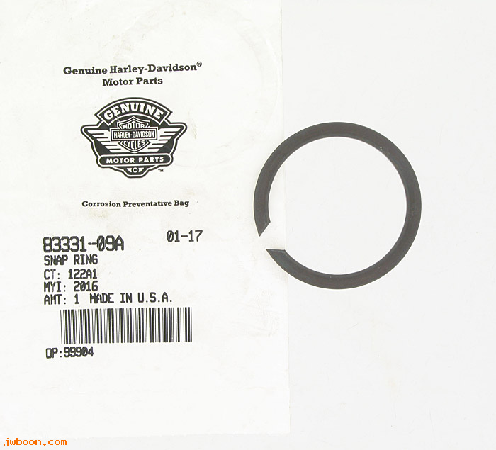   83331-09A (83331-09A): Snap ring, sprocket bearing - NOS