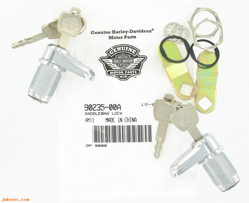   90235-00A (90235-00A): Saddlebag lock set - NOS