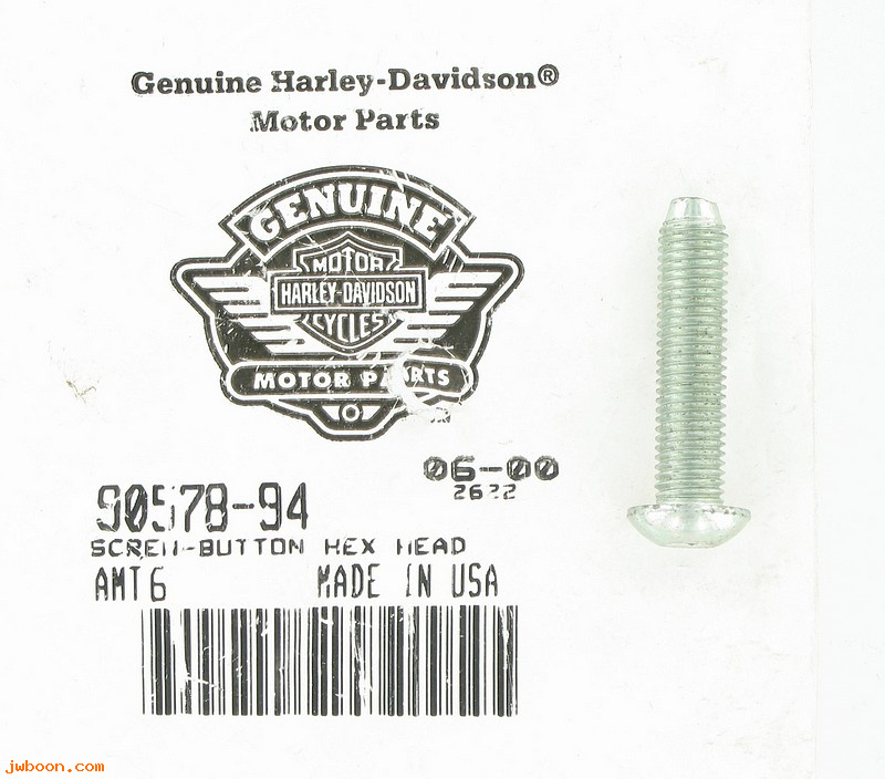   90578-94 (90578-94): Screw, button hex head - NOS