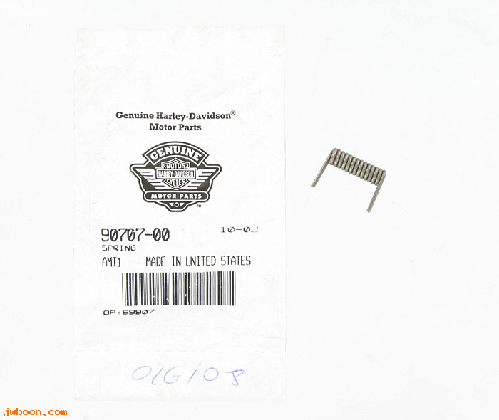   90707-00 (90707-00): Spring, saddlebag latch - NOS - Touring