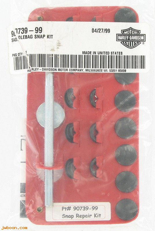   90739-99 (90739-99): Saddlebag snap repair kit - NOS