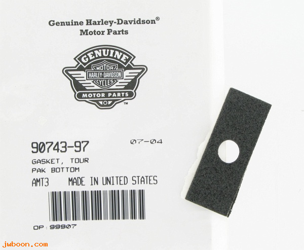   90743-97 (90743-97): Gasket, King Tour-pak bottom 97-01 - NOS