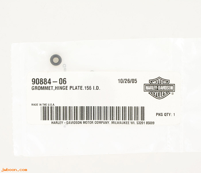   90884-06 (90884-06): Grommet, hinge plate - .156 I.D. - NOS