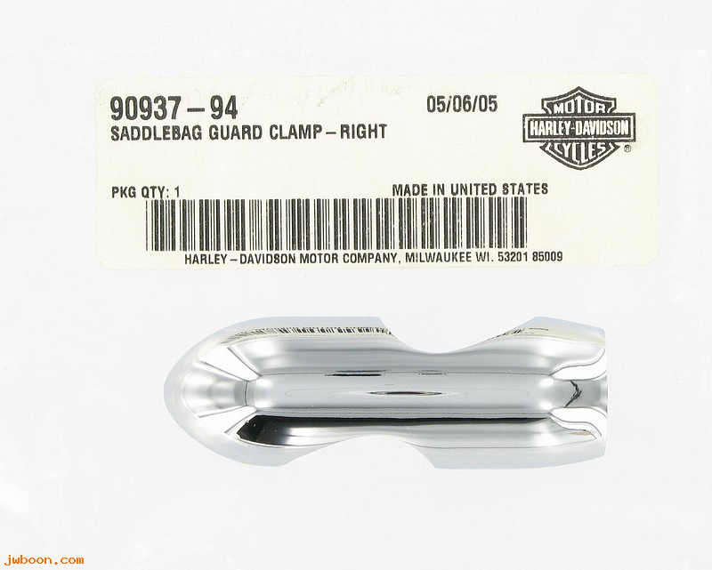   90937-94 (90937-94): Saddlebag guard clamp - right - NOS - Nostalgic