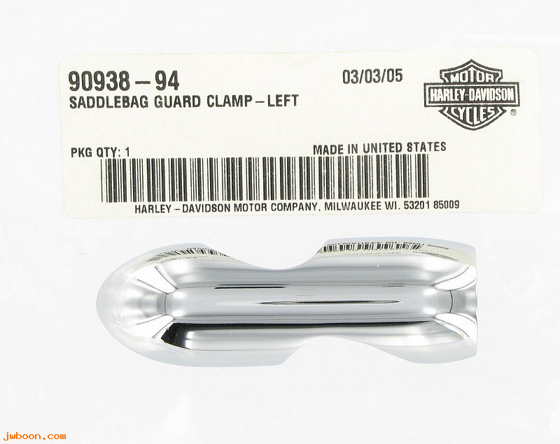   90938-94 (90938-94): Saddlebag guard clamp - left - NOS - Nostalgic