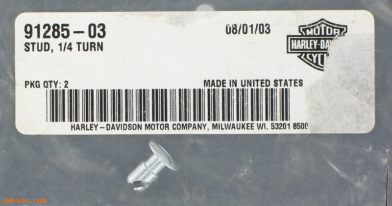   91285-03 (91285-03): Stud, 1/4" turn - NOS