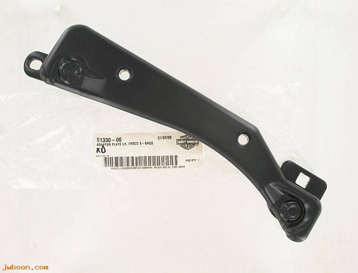   91330-06 (91330-06): Adapter plate, left - saddlebag - NOS - VRSCD